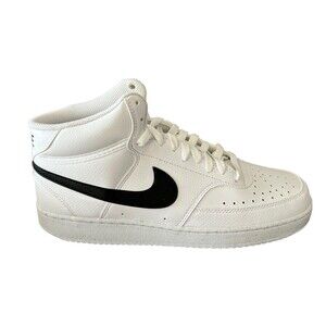 Nike Court Vision Mid NN White Black Sneakers DN3577-101 Mens 10 Womens 11.5 NIB